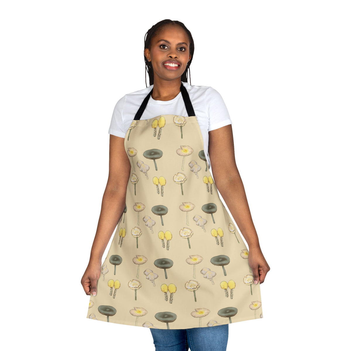 Shrooms Apron, 5-Color Straps (AOP)