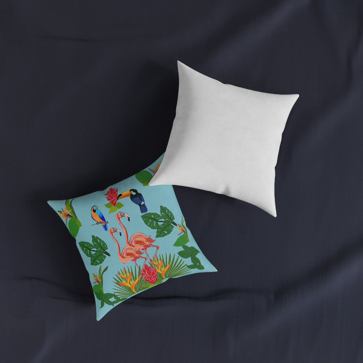 Flamingo fancy Square Pillow