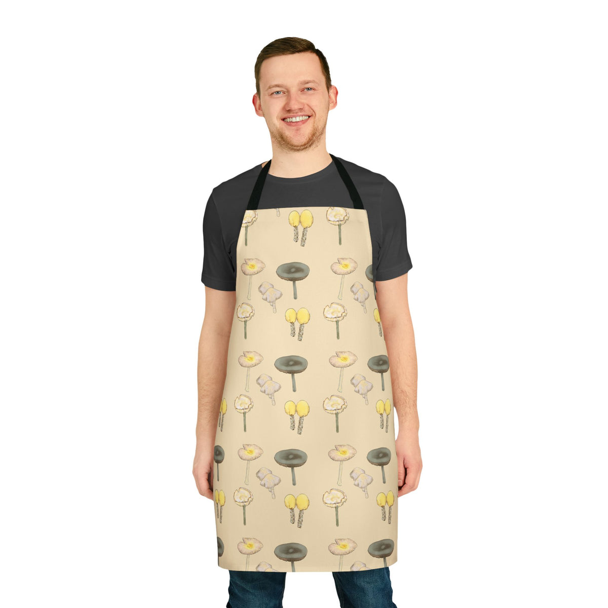 Shrooms Apron, 5-Color Straps (AOP)