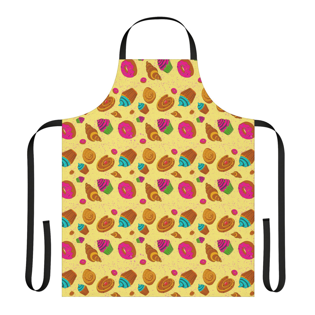 .Pastry Apron, 5-Color Straps (AOP)